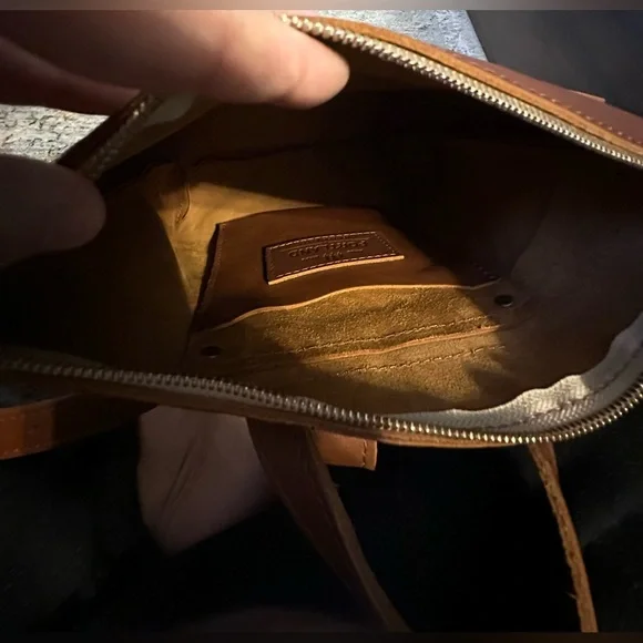 ‼️Never Used‼️🎸Portland Leather🎸🔥NWOT🔥’ALMOST PERFECT' LAPTOP BACKPACK in Honey - Picture 12 of 14